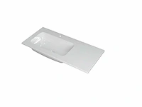 Sanibell - 3407015 - wastafel 100x45 cm polystone met 1 kraangat. - afbeelding 1 van  4