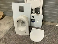 Sanibroyeur / grohe saniwall pro hangtoilet met vermaler - afbeelding 3 van  4