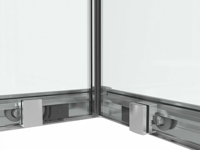 Saniclass casus douchecabine hoekinstap 90x90 antikalk - afbeelding 6 van  7