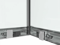 Saniclass casus douchecabine hoekinstap 90x90 antikalk - afbeelding 6 van  7