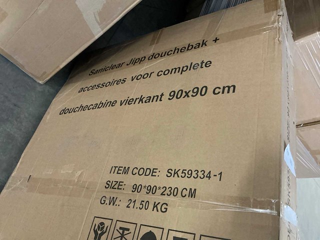 Saniclear jipp complete douchecabine (90x90 cm) - afbeelding 3 van  3