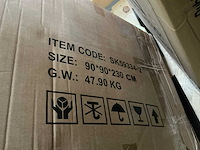 Saniclear jipp douchecabine matzwart 90x90cm - afbeelding 3 van  6