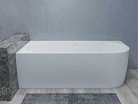 Saniclear sk 95818 - lilla vrijstaand hoekbad links 180x80 cm - afbeelding 1 van  6