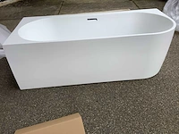 Saniclear sk 95818 - lilla vrijstaand hoekbad links 180x80 cm - afbeelding 2 van  6