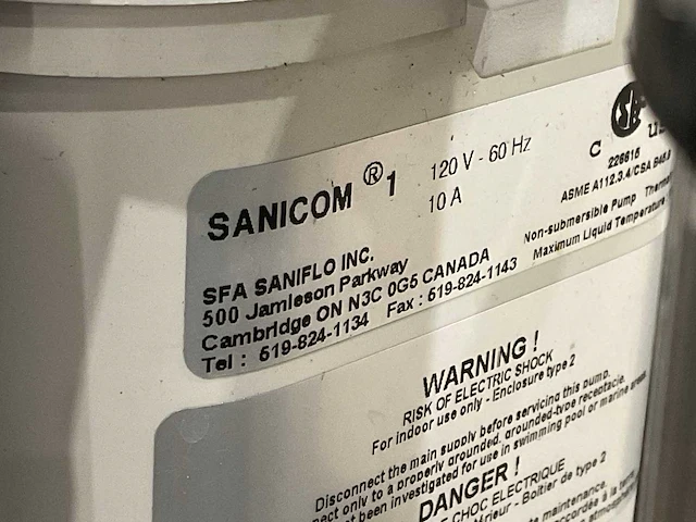Sanicom pomp - afbeelding 8 van  8