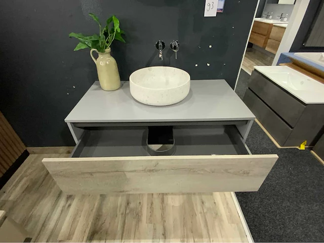 Sanijura frame origin badmeubelset 100cm muisgrijs - afbeelding 2 van  11