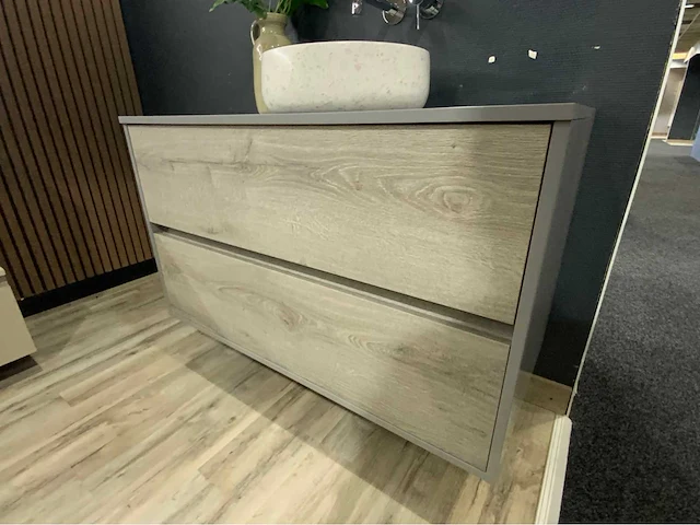 Sanijura frame origin badmeubelset 100cm muisgrijs - afbeelding 10 van  11