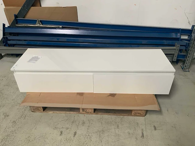Sanijura wastafel onderkast 160cm wit - afbeelding 1 van  6