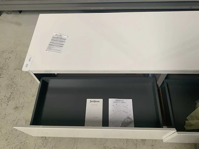 Sanijura wastafel onderkast 160cm wit - afbeelding 4 van  6