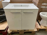 Sanijura wastafelmeubel met spiegel (2x) - afbeelding 2 van  8