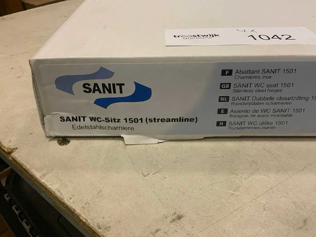 Sanit dubbel 1501 toiletbril (4x) - afbeelding 3 van  4