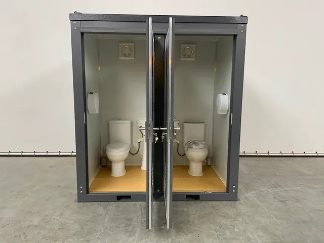 Sanitairunit dubbele toilet unit - afbeelding 2 van  14