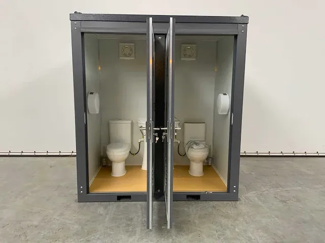 Sanitairunit dubbele toilet unit - afbeelding 2 van  14