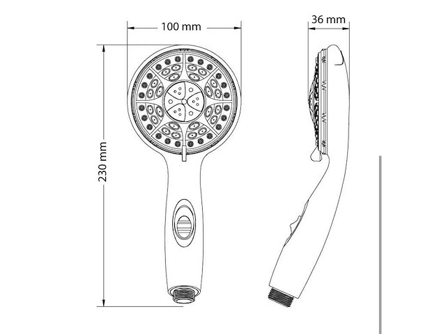 Sanitop wingenroth - 247083 - handdouche (6x) - afbeelding 2 van  5