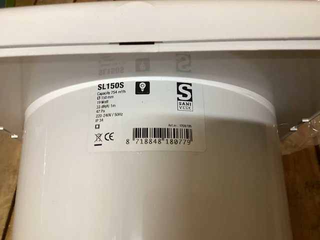 Sanivesk sl150s stille inbouwventilator (2x) - afbeelding 4 van  4
