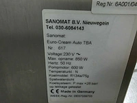 Sanomat euro-cream auto tba slagroom machine - afbeelding 6 van  8