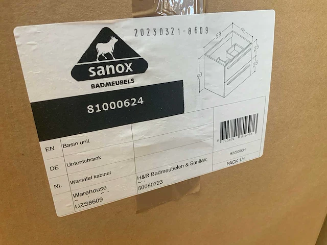 Sanox badmeubel 60cm - afbeelding 7 van  7