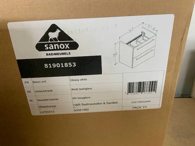 Sanox badmeubel wit 60cm - afbeelding 5 van  5