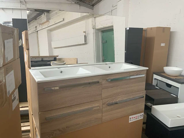 Sanox bardolino grey oak 120cm badmeubelset - afbeelding 1 van  12
