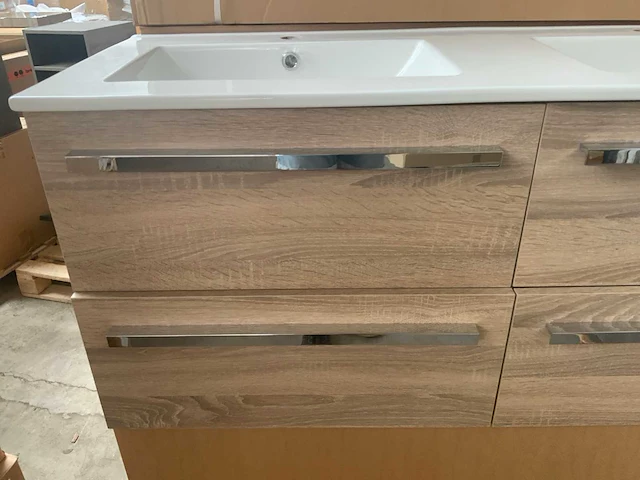 Sanox bardolino grey oak 120cm badmeubelset - afbeelding 8 van  12
