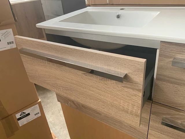 Sanox bardolino grey oak 120cm badmeubelset - afbeelding 11 van  12