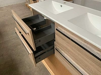 Sanox bardolino grijs eiken badmeubelset met spiegel 120cm - afbeelding 8 van  8