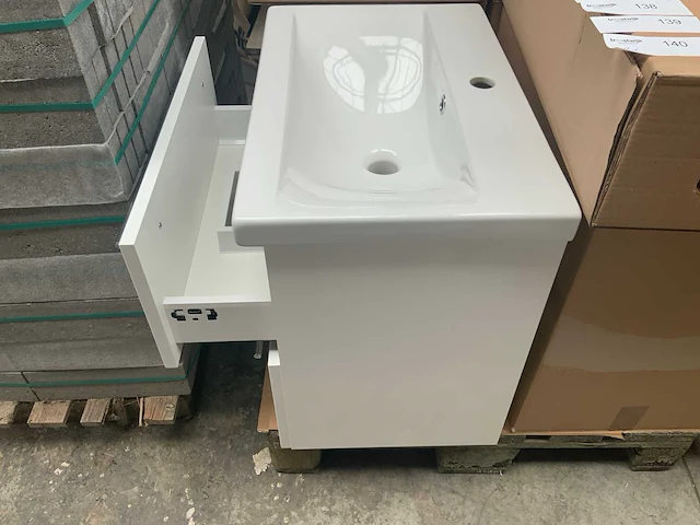 Sanox glossy white badmeubel 60cm - afbeelding 5 van  5