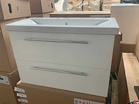 Sanox glossy white badmeubel 80cm - afbeelding 3 van  8