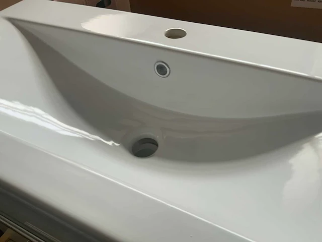 Sanox glossy white badmeubel 80cm - afbeelding 5 van  8