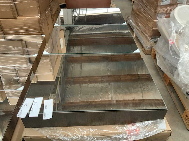 Sanox s-line espresso spiegelkast 140cm - afbeelding 2 van  5