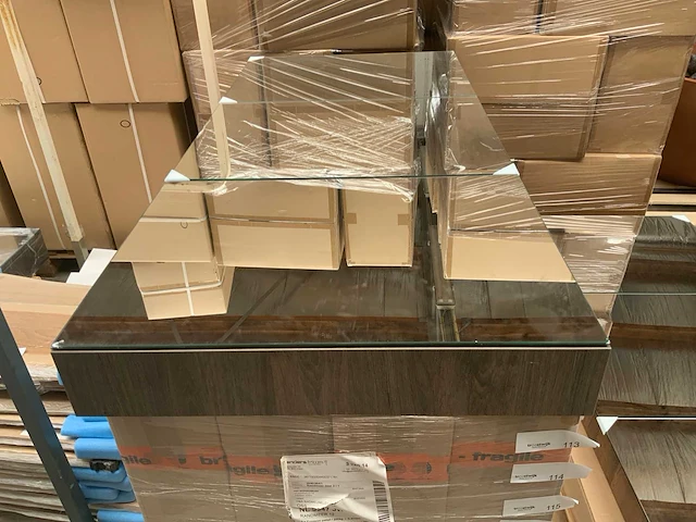 Sanox s-line espresso spiegelkast 140cm - afbeelding 1 van  5