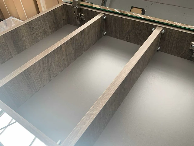 Sanox s-line espresso spiegelkast 140cm - afbeelding 4 van  5