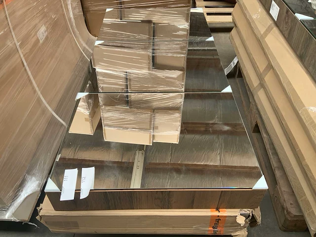 Sanox s-line raw oak spiegelkast 140cm - afbeelding 1 van  5