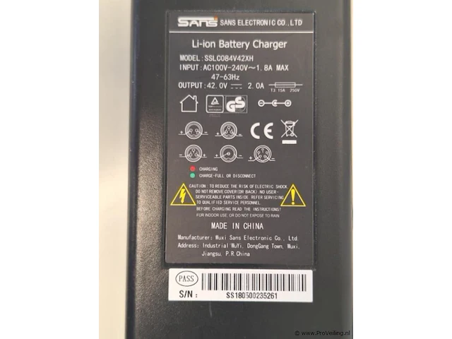 Sans electronic co. ltd - ssl0842xh li-ion acculader - afbeelding 4 van  4