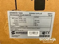 Santerno sunway m plus 4300e omvormer t.b.v. zonnepanelen (3-fase) - afbeelding 4 van  4