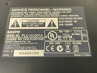 Sanyo (plc-xu301a) 3000 lumen xga projector (1668 hrs - lamp hours) - afbeelding 8 van  8