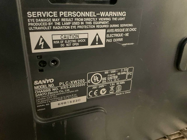 Sanyo plc-xw200 projector - afbeelding 5 van  5