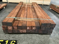 Sapeli mahonie balken 80x80 mm (27x) - afbeelding 2 van  5