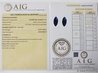 Sapphire 0.25ct aig certified - afbeelding 7 van  8