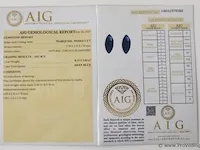 Sapphire 0.32ct aig certified - afbeelding 4 van  4