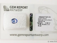 Sapphire 0.88ct gra certified - afbeelding 2 van  4