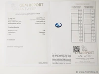 Sapphire 0.88ct gra certified - afbeelding 4 van  4