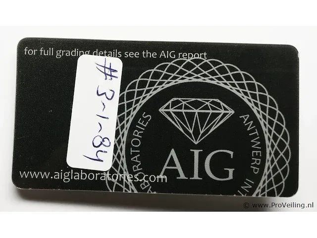 Sapphire 1.12ct aig certified - afbeelding 3 van  4