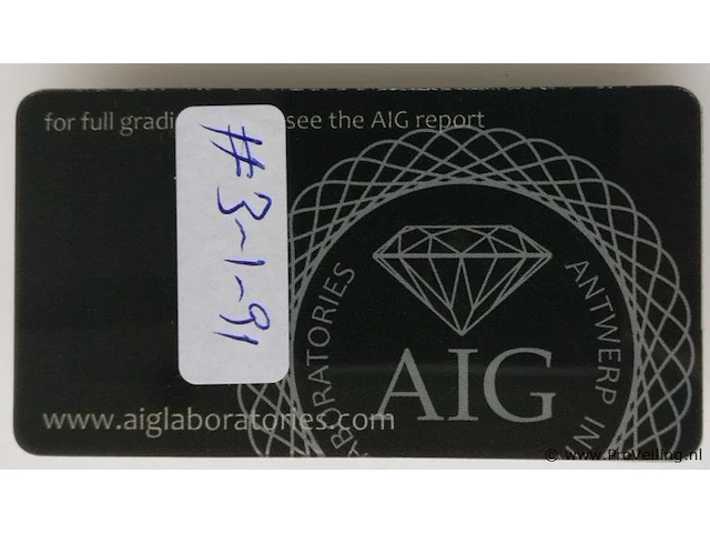 Sapphire 1.14ct aig certified - afbeelding 3 van  4