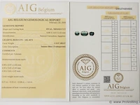 Sapphire 1.14ct aig certified - afbeelding 4 van  4