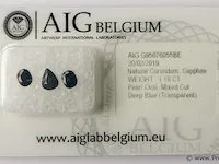 Sapphire 1.18ct aig certified - afbeelding 2 van  4