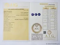 Sapphire 3.25ct aig certified - afbeelding 4 van  4