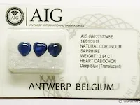 Sapphire 3.84ct aig certified - afbeelding 1 van  4