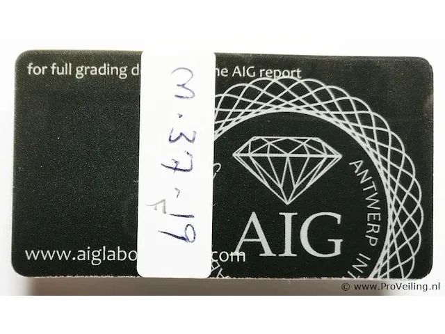 Sapphire 3.84ct aig certified - afbeelding 2 van  4