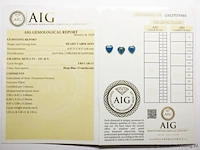 Sapphire 3.84ct aig certified - afbeelding 4 van  4